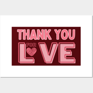 Thank you for your love, Mommy Love and Gifts Posters and Art